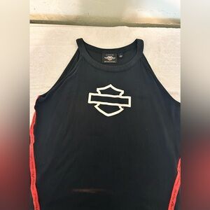 Harley-Davidson Black and orange women’s Tank Top